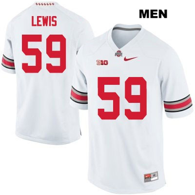 Ohio State Buckeyes Men's Tyquan Lewis #59 White Authentic Nike College NCAA Stitched Football Jersey CI19C75SW